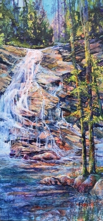 Haven at the Coastal Waterfall